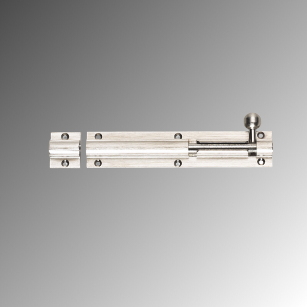 Zanda Barrel Bolts Straight Heavy Duty Brushed Nickel