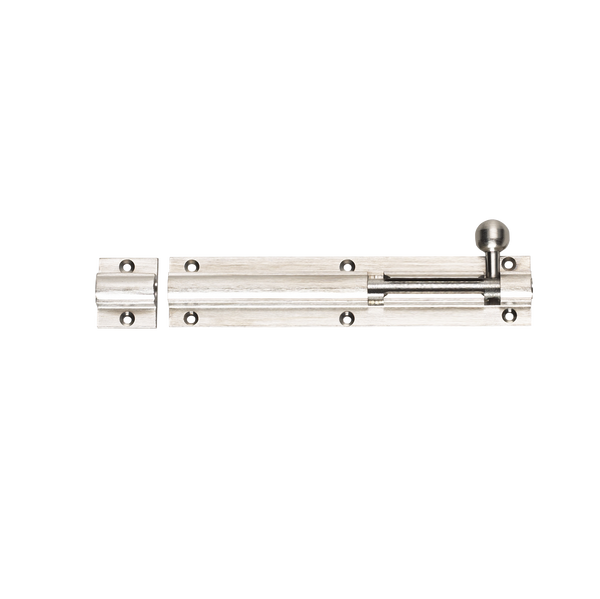 Zanda Barrel Bolts Straight Heavy Duty Brushed Nickel