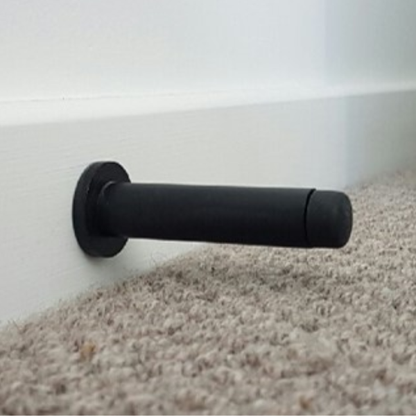 Zanda Skirting Fix Door Stop Matte Black