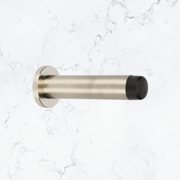 Zanda Skirting Fix Door Stop Brushed Nickel