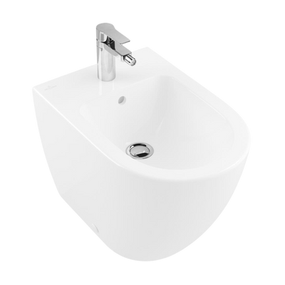 Villeroy & Boch Subway 2.0 Wall Faced Bidet 1 Tap Hole Alpine White
