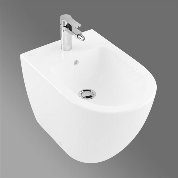 Villeroy & Boch Subway 2.0 Wall Faced Bidet 1 Tap Hole Alpine White