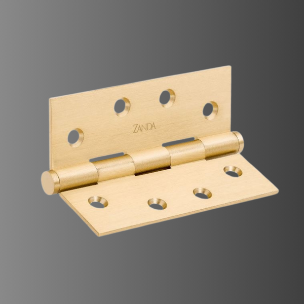 Zanda Door Hinge Satin Brass