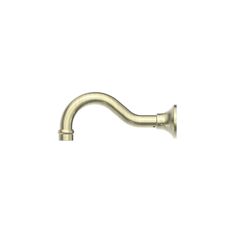 York Basin Bath Spout Only Aged Brass