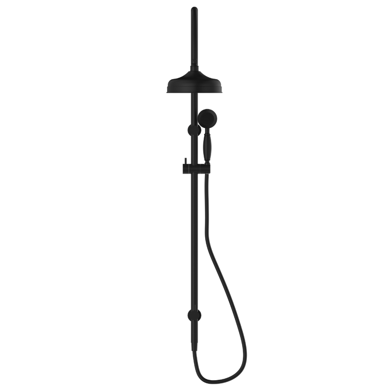 York Twin Shower with Metal Hand Shower Matte Black