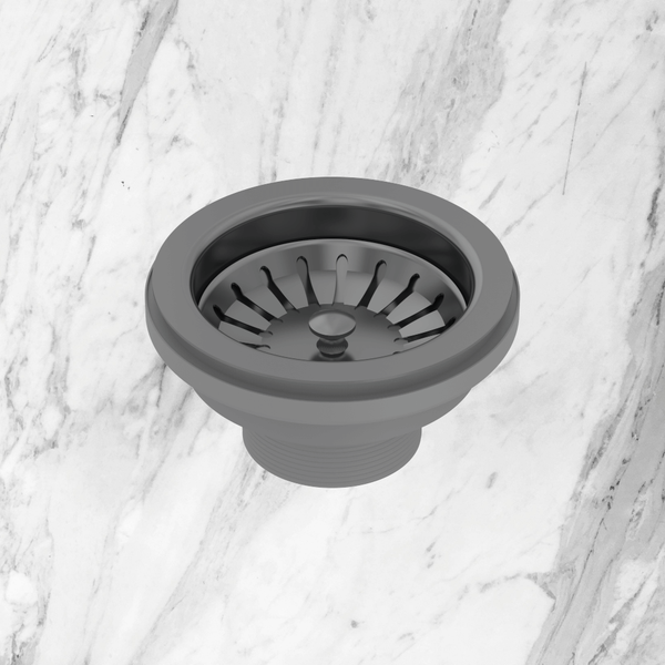 Abey Plug & Waste 90x50mm Black Pearl