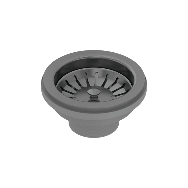 Abey Plug & Waste 90x50mm Black Pearl