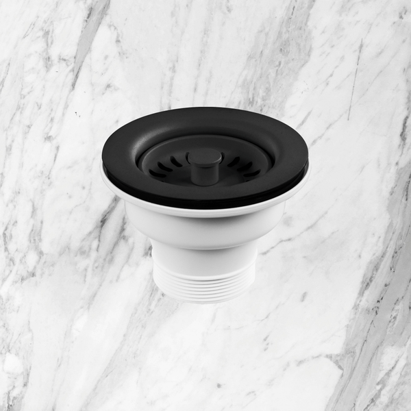 Abey Plug & Waste 90x50mm Matt Black