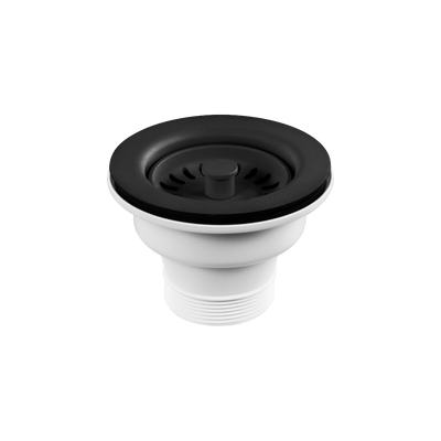 Abey Plug & Waste 90x50mm Matt Black