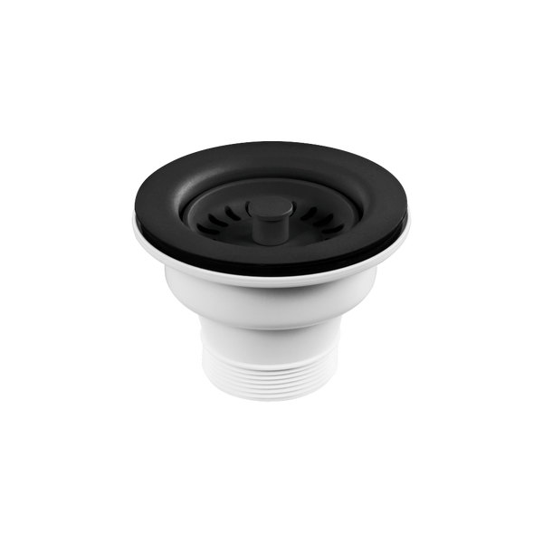 Abey Plug & Waste 90x50mm Matt Black