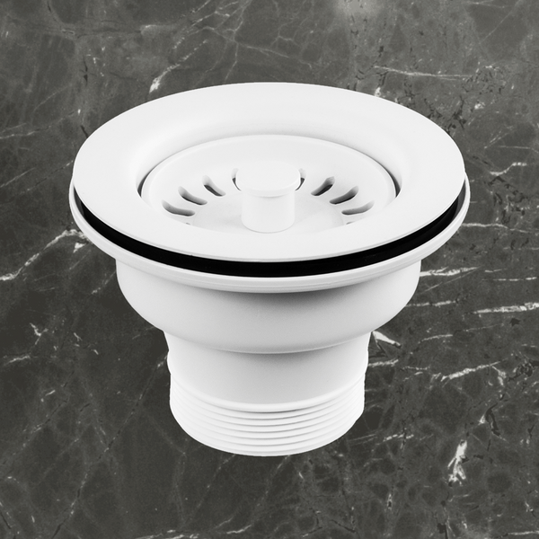 Abey Plug & Waste 90x50mm White