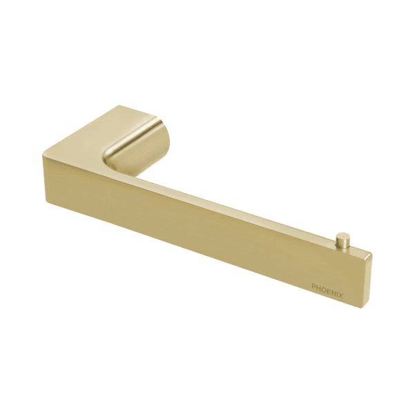 Phoenix Gloss Toilet Roll Holder Brushed Gold