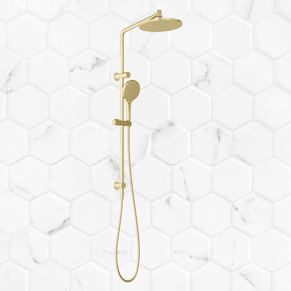 Phoenix Ormond Twin Shower Brushed Gold