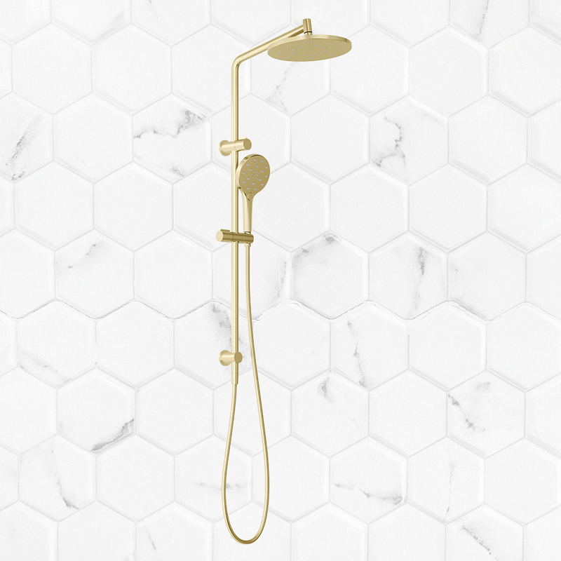 Ormond Twin Shower Brushed Gold