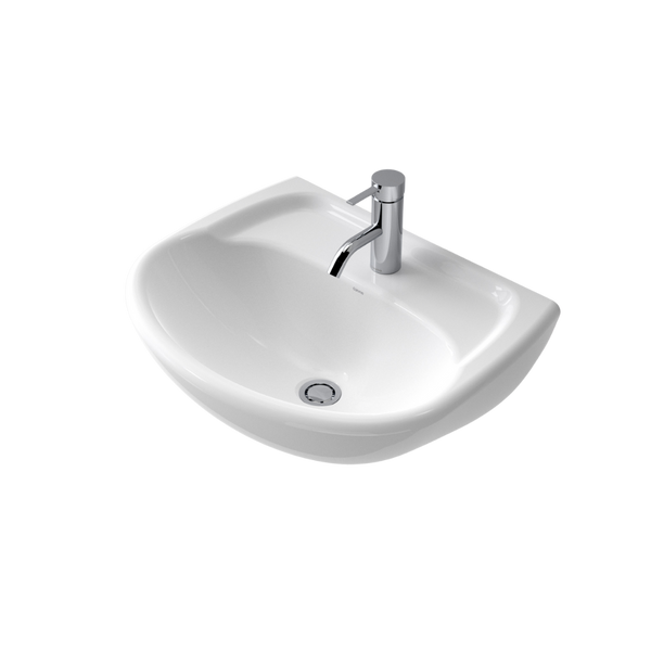 Caroma Caravelle Wall Basin 1 Taphole White