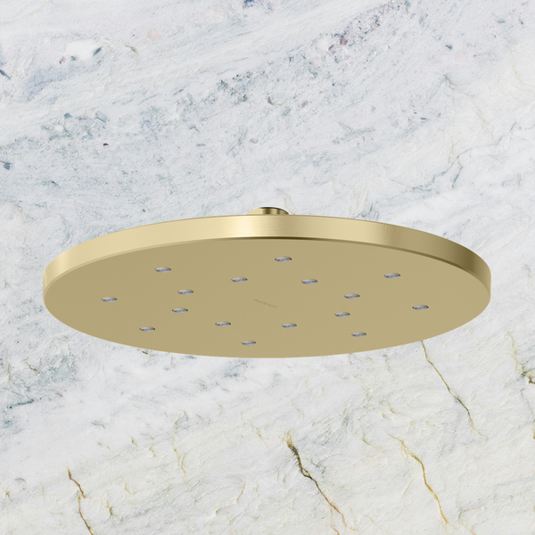 Phoenix LuxeXP Shower Rose 250mm Round Brushed Gold