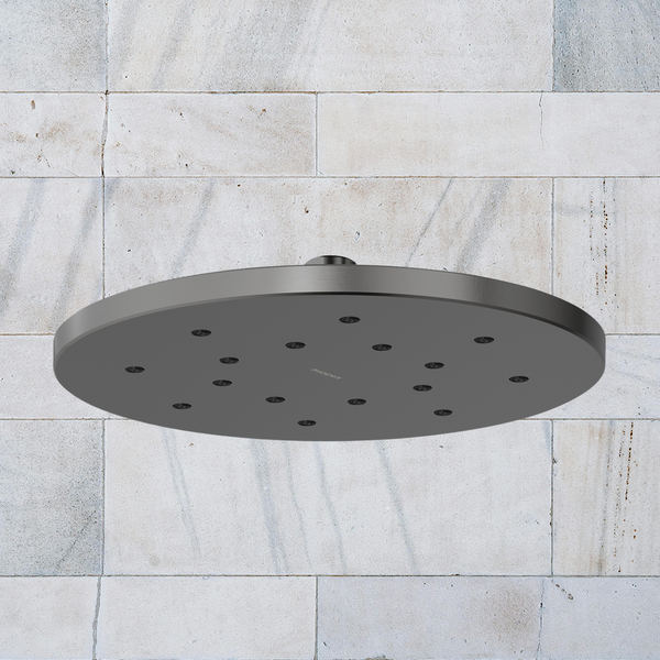 Phoenix LuxeXP Shower Rose 250mm Round Brushed Carbon