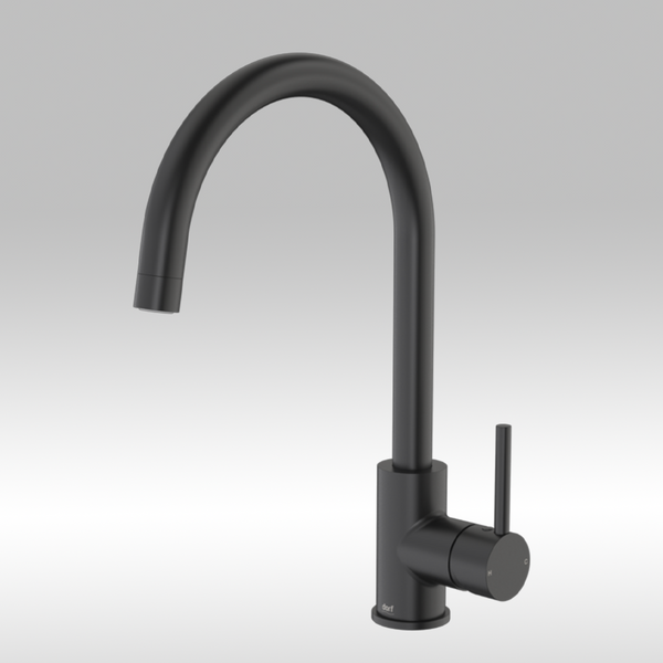 Dorf Poseidon Sink Mixer Black CLEARANCE