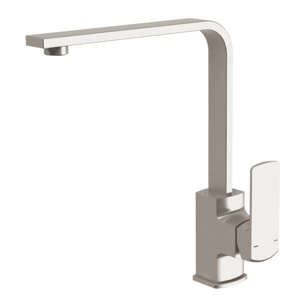 Phoenix Teva Sink Mixer 200mm Squareline Brushed Nickel