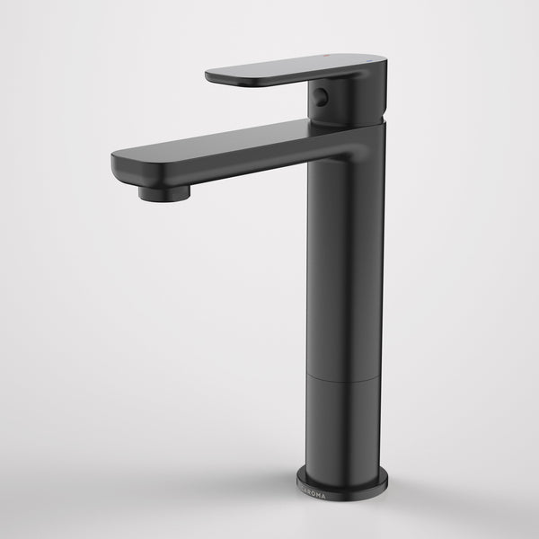 Caroma Luna Mid Basin Mixer Black Lead Free