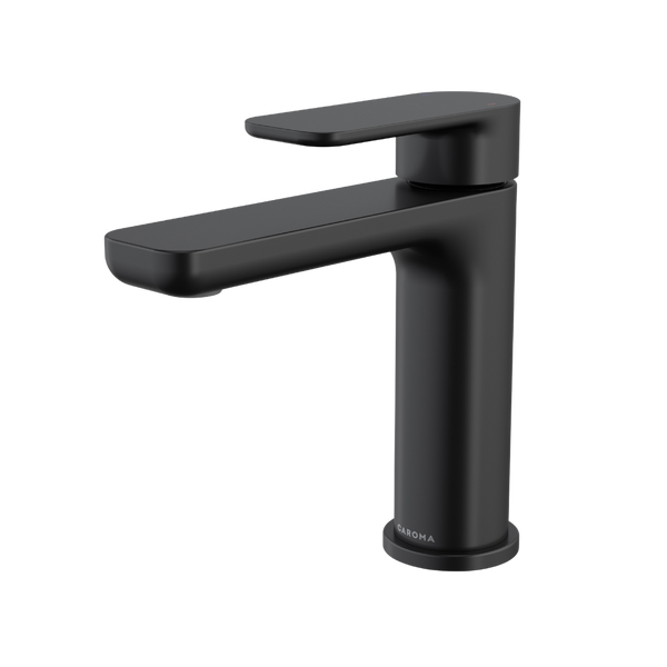 Caroma Luna II Basin Mixer Satin Black Lead Free