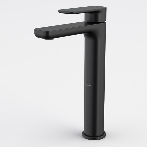 Caroma Luna II Tower Basin Mixer Satin Black Lead Free