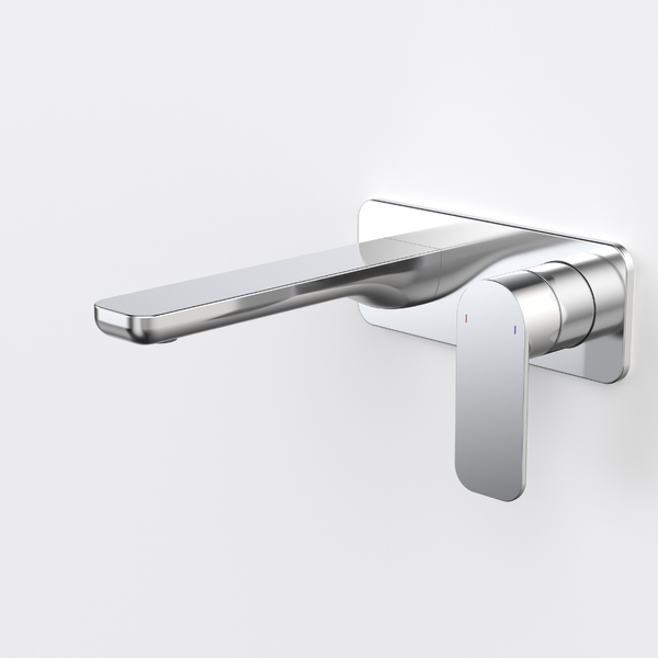 Caroma Luna II EasySwitch Wall Basin/Bath Mixer 180mm (Complete Kit) Chrome Lead Free