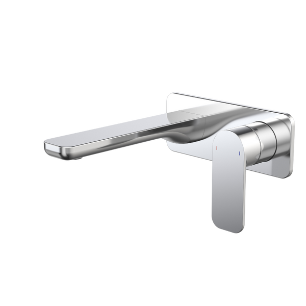 Caroma Luna II EasySwitch Wall Basin/Bath Mixer 180mm (Complete Kit) Chrome Lead Free