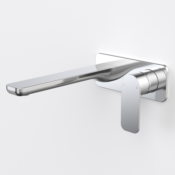 Caroma Luna II EasySwitch Wall Basin/Bath Mixer 220mm (Complete Kit) Chrome Lead Free