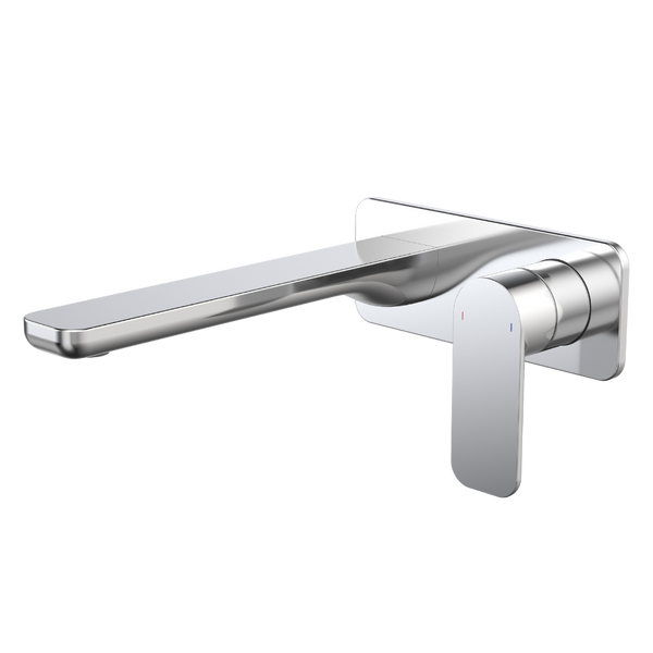 Caroma Luna II EasySwitch Wall Basin/Bath Mixer 220mm (Complete Kit) Chrome Lead Free