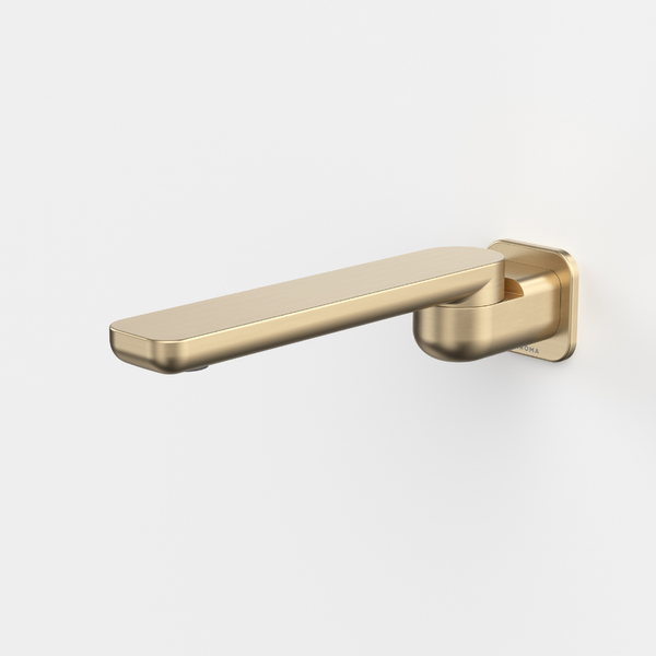 Caroma Luna II Bath Swivel Outlet 220mm Brushed Brass