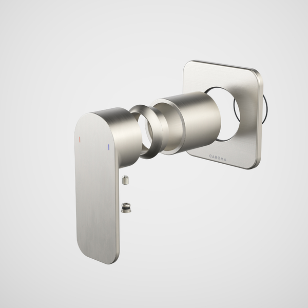 Caroma Luna II EasySwitch Bath/Shower Mixer (Trim Kit Only) Brushed Nickel