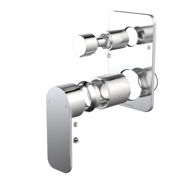 Caroma Luna II EasySwitch Bath/Shower Mixer with Diverter (Trim Kit Only) Chrome
