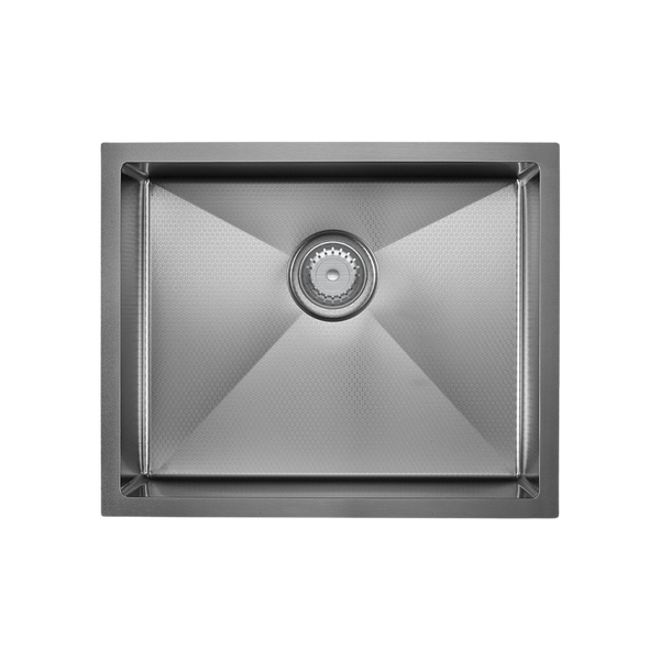 Fienza Hana 40L Anti-Scratch Single Kitchen Sink Gunmetal