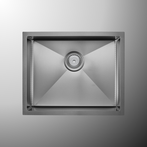 Fienza Hana 40L Anti-Scratch Single Kitchen Sink Gunmetal