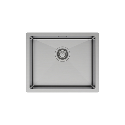 Fienza Hana 39L Laundry Sink with Overflow Brushed Stainless Steel