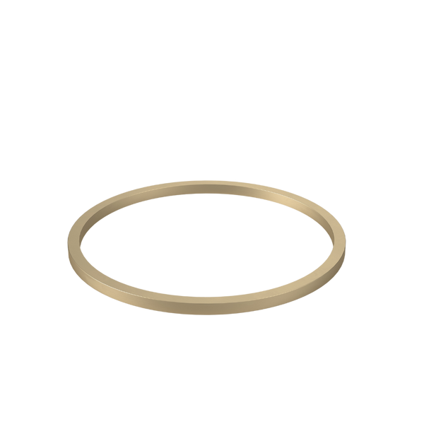 Caroma Liano II 400mm Round Basin Dress Ring Brushed Brass