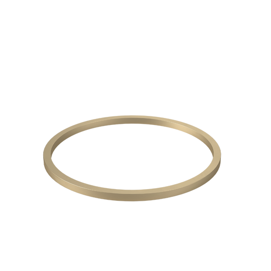 Liano II 400mm Round Basin Dress Ring Brushed Brass