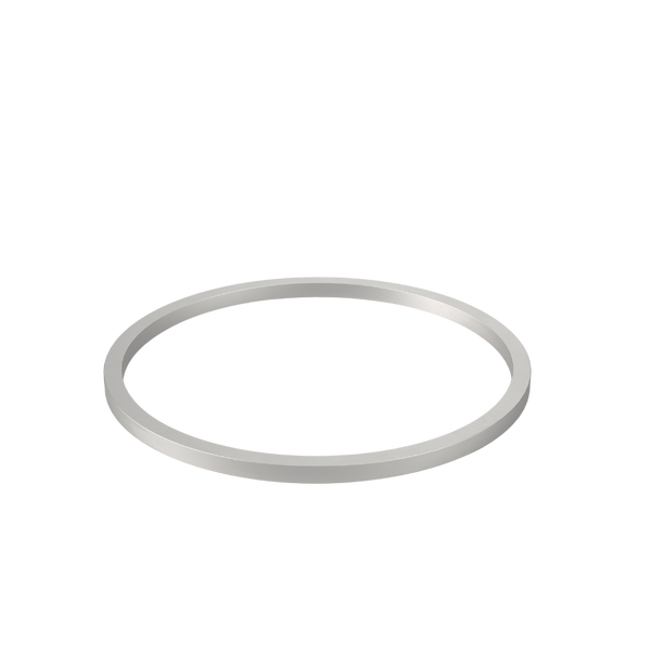 Caroma Liano II 400mm Round Basin Dress Ring Brushed Nickel