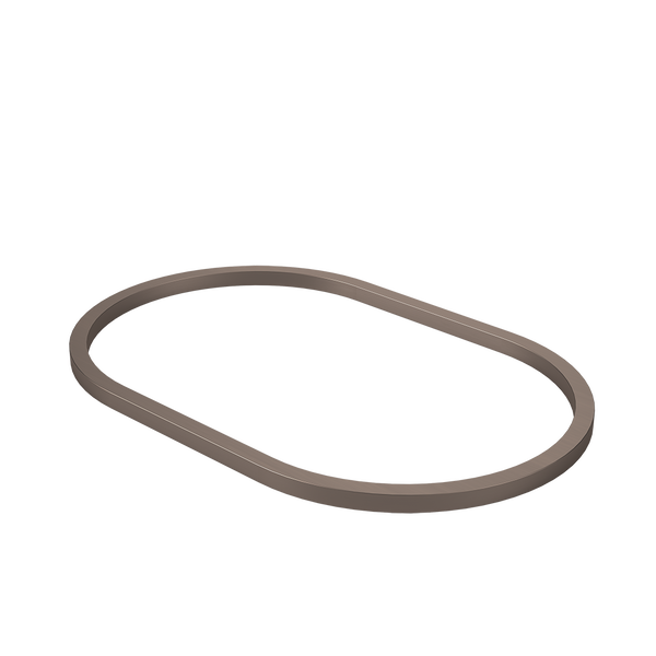 Caroma Liano II 530mm Pill Dress Ring Brushed Bronze