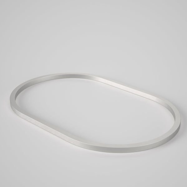 Caroma Liano II 600mm Pill Dress Ring Brushed Nickel