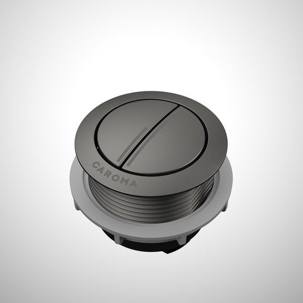 Caroma Urbane II Wall Faced Close Coupled Flush Button Gunmetal