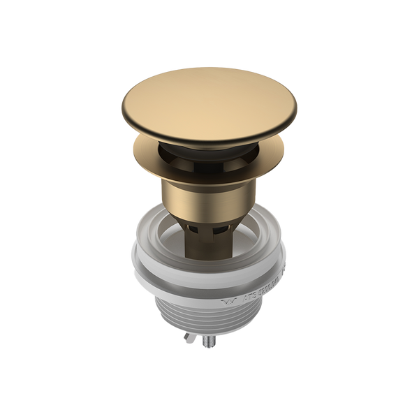 Caroma Urbane II Basin Dome Pop-Up Plug & Waste Brushed Brass
