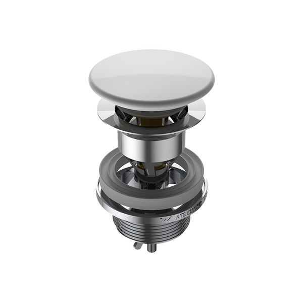 Caroma Urbane II Ceramic Basin Dome Pop-Up Plug & Waste White