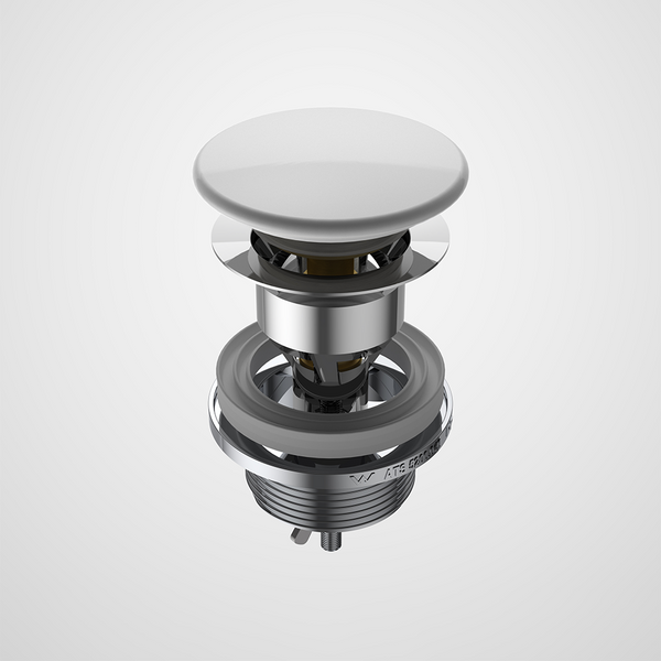 Caroma Urbane II Ceramic Basin Dome Pop-Up Plug & Waste White