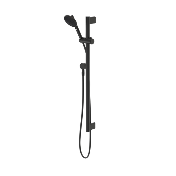 Caroma Opal Support VJet Shower with 900mm Rail Matte Black