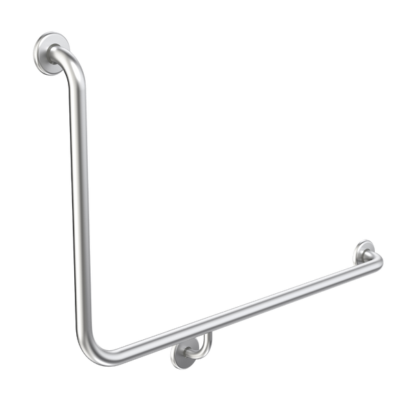 Caroma Care Support Grab Rail 90 Degree Angled 960x600 Right Hand Side Chrome