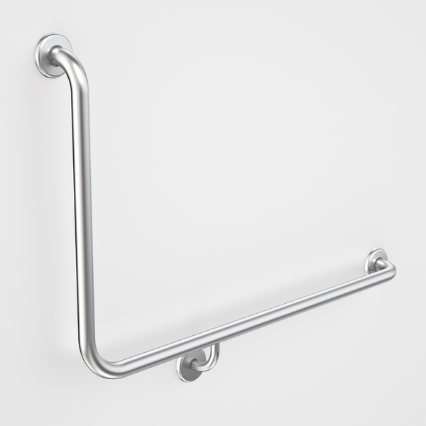 Caroma Care Support Grab Rail 90 Degree Angled 960x600 Right Hand Side Chrome