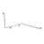 Caroma Care Support Grab Rail 90 Degree Angled 1110x1030x600 Right Hand Side Brushed Nickel