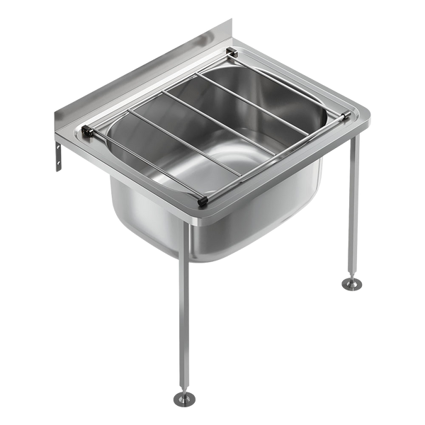 Fienza Cleaners Sink with Floor Legs Kit Stainless Steel